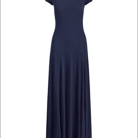 ralph lauren navy long dress